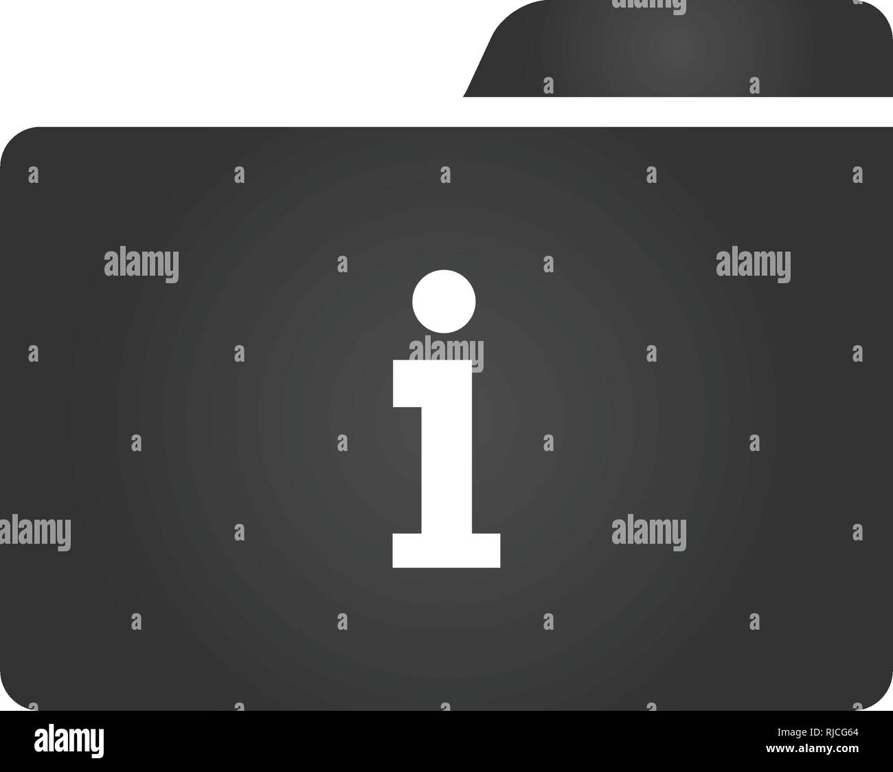 Folder Icon in trendy flat style isolated on white background, for your ...