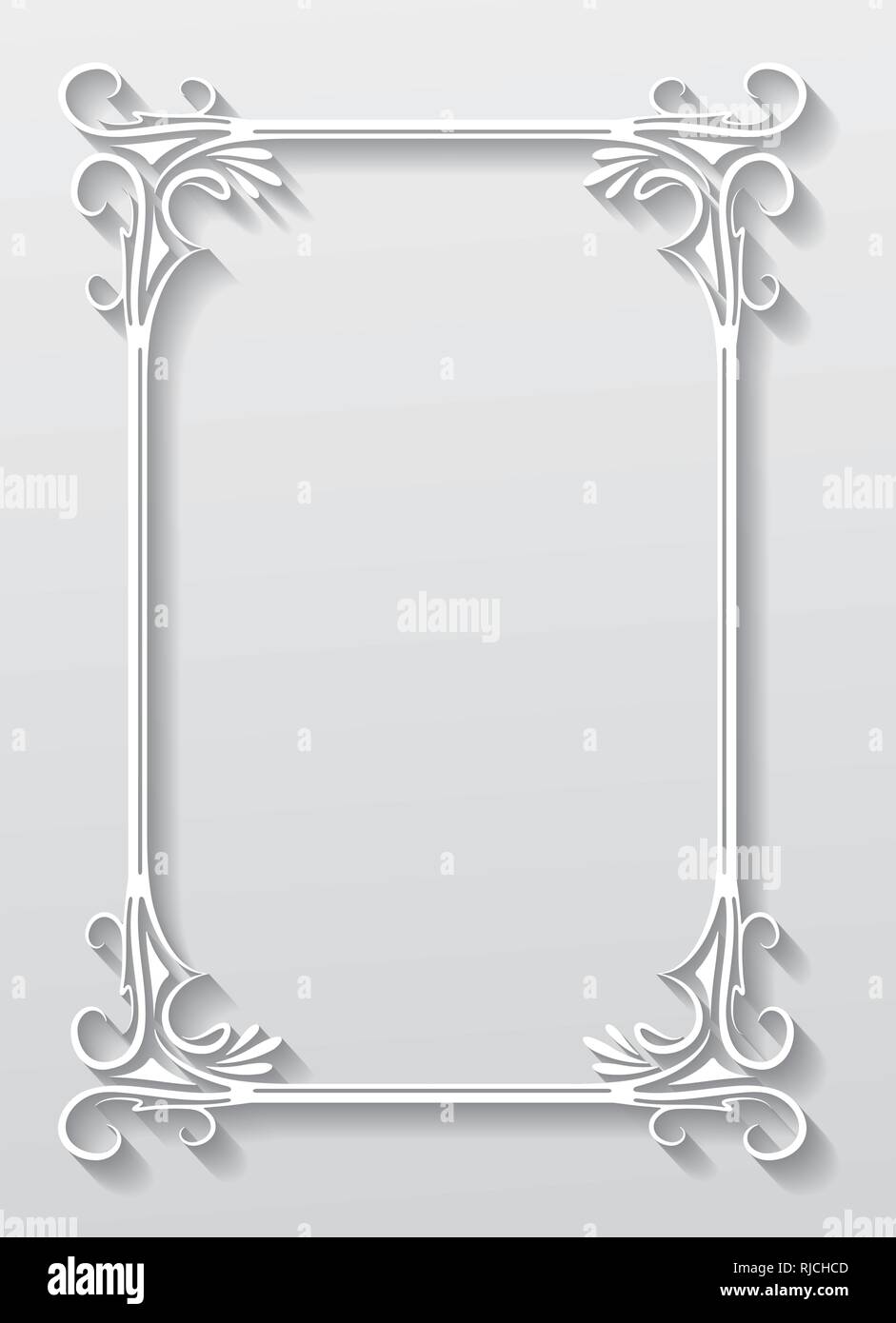 Frame Paper Style Paper frame in cut of paper style vector backgrund Stock Vector Image ...