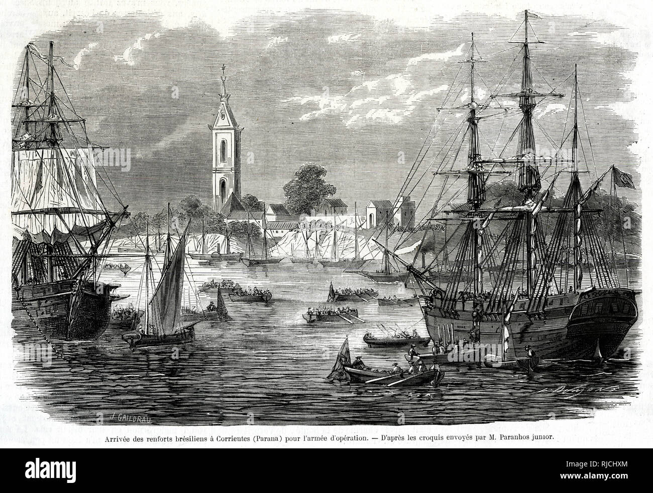 Brazilian Reinforcements at Corrientes Stock Photo Alamy