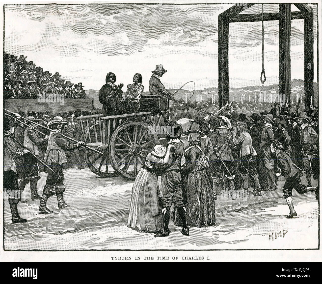 London TYBURN THE EXECUTION OF LORD FERRERS Original Print 1878