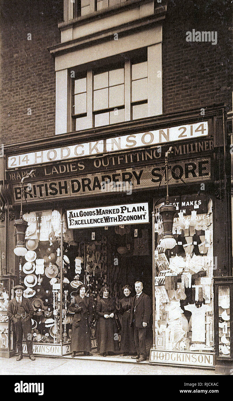 Hodgkinson, British Drapery Store, Edgware Road, London Stock Photo