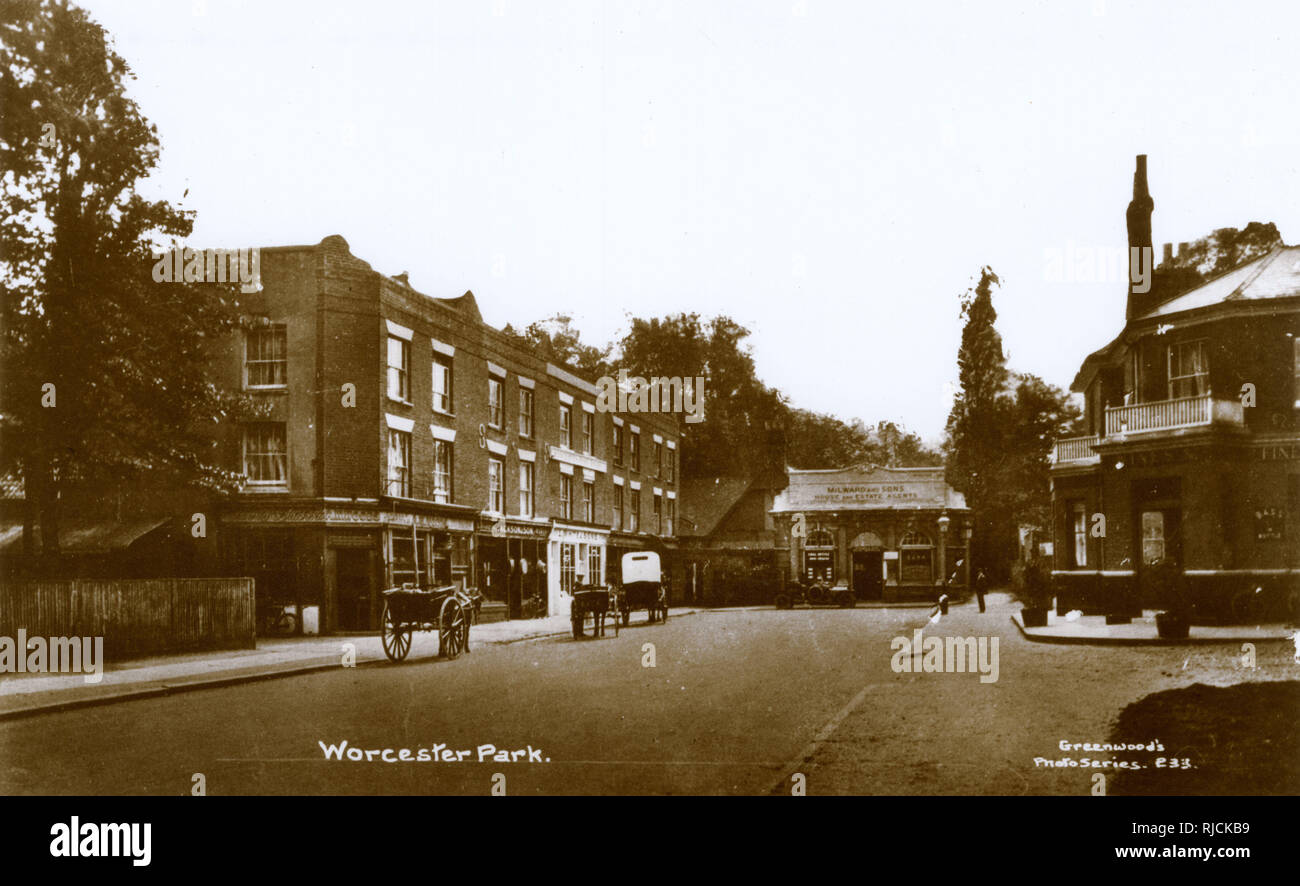 Worcester Park, SW London (Surrey Stock Photo Alamy