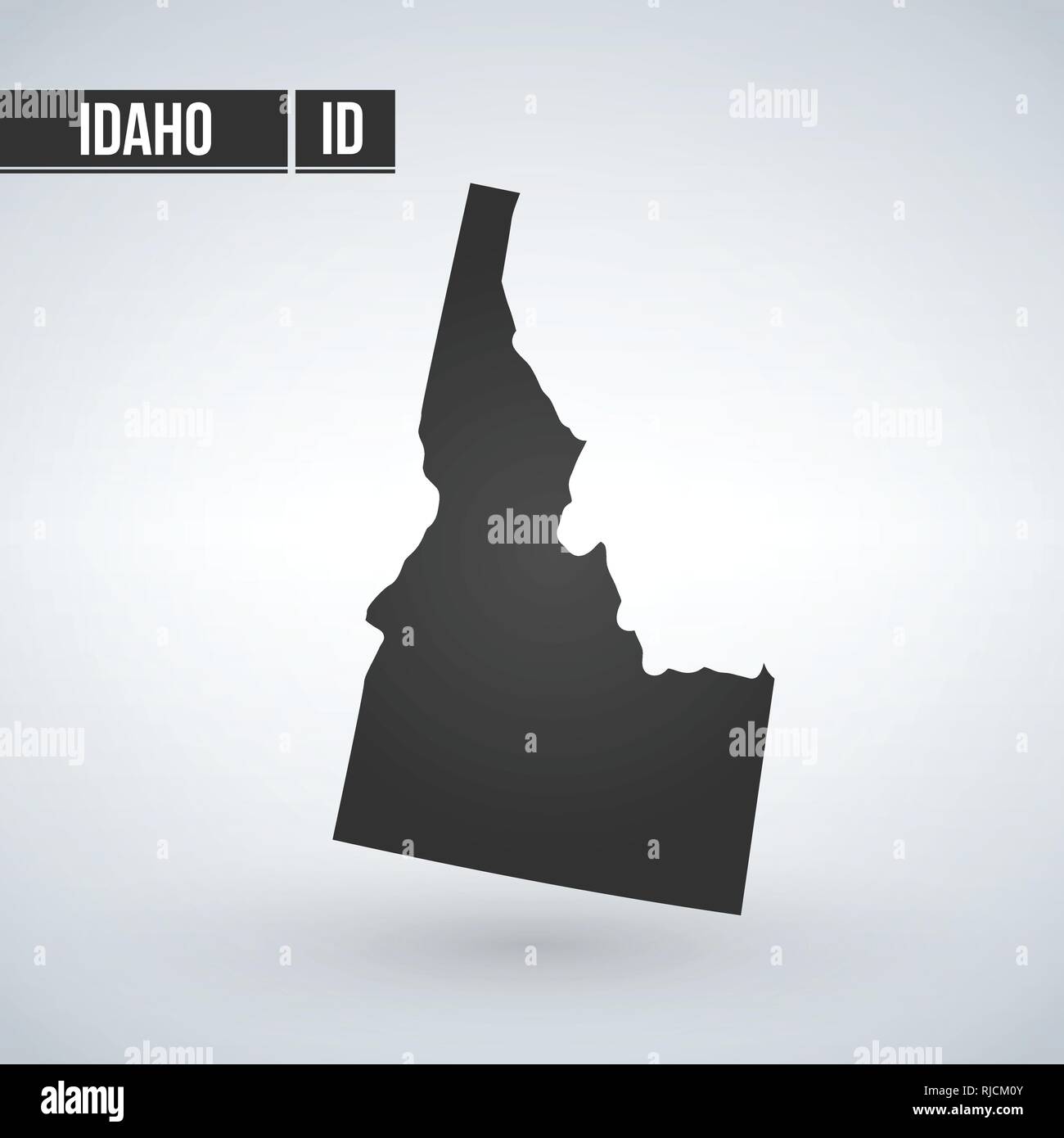 Washington oregon idaho montana map hi-res stock photography and images ...