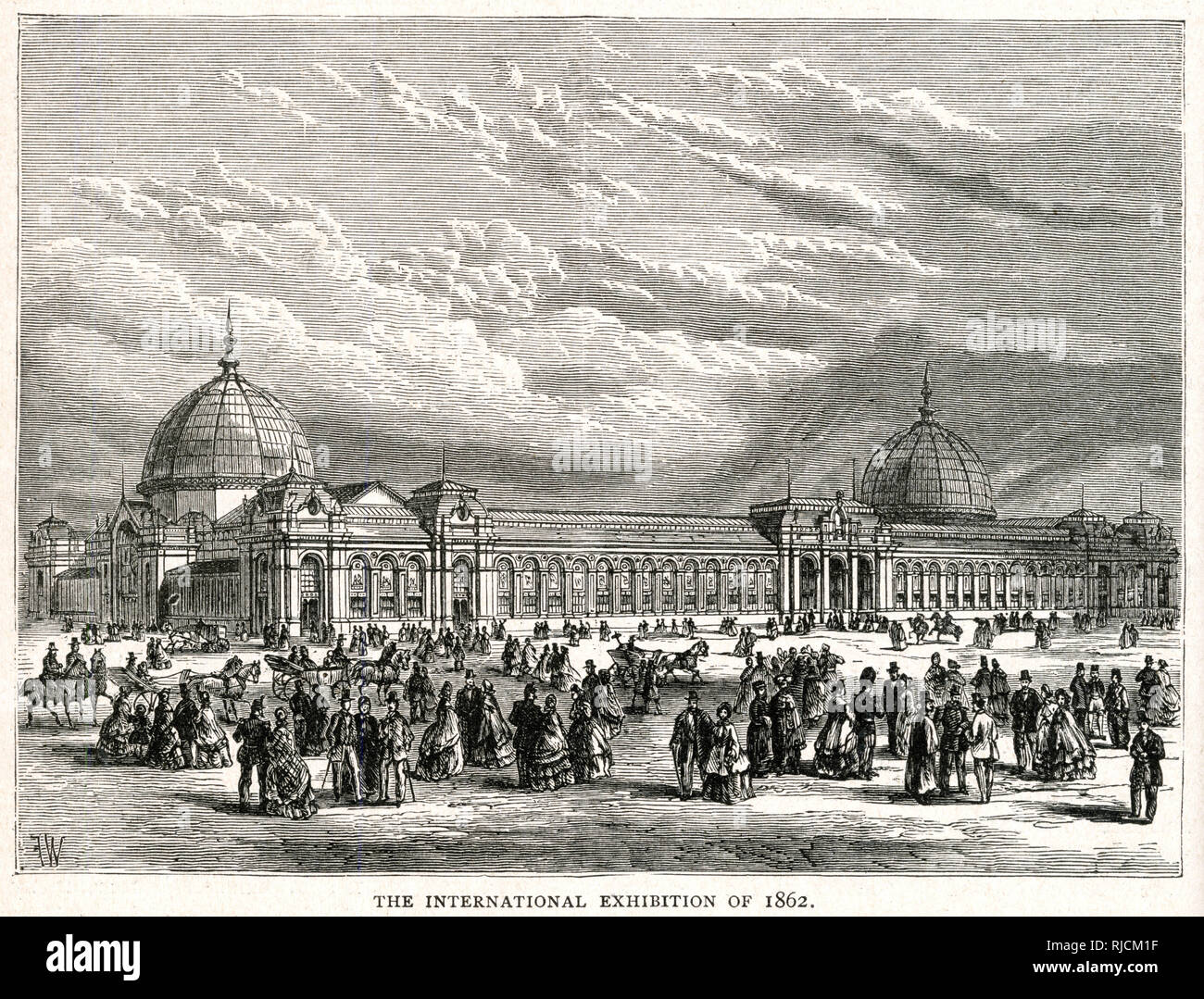 Exterior of the Great International Exhibition, held from 1st May to ...