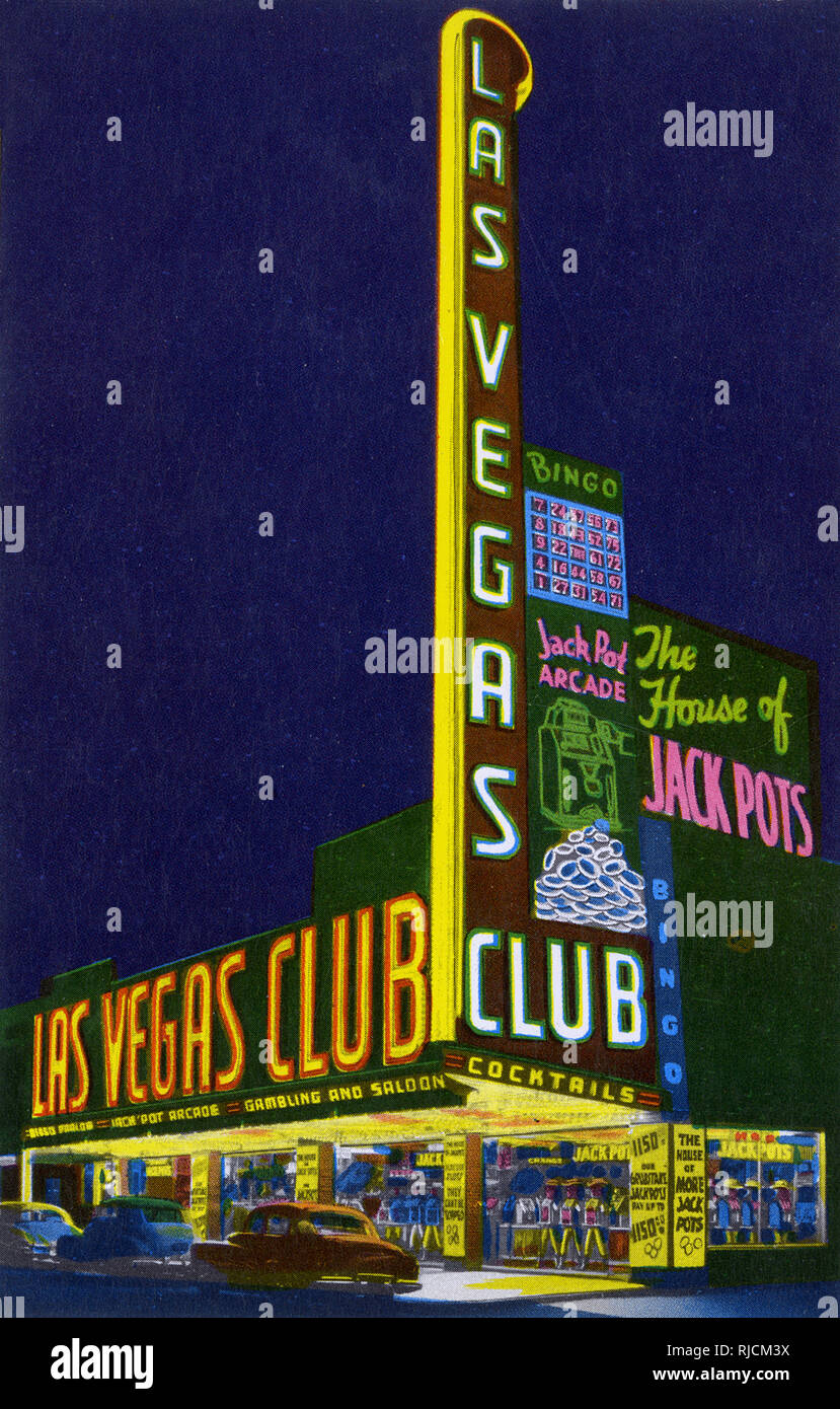 Las Vegas Club, Fremont Street, Las Vegas, Nevada, USA Stock Photo Alamy