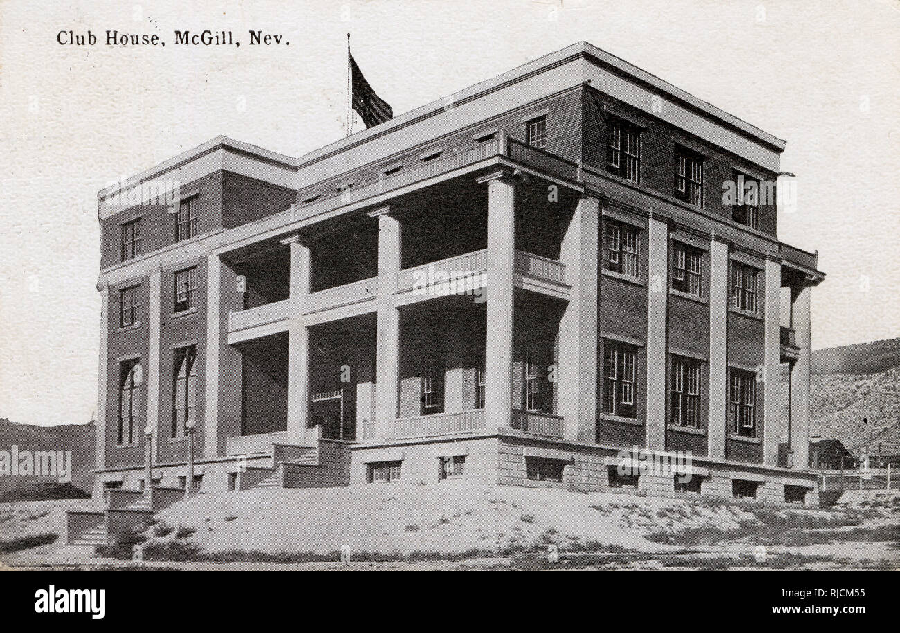 Club House, McGill, White Pine County, Nevada, USA Stock Photo Alamy