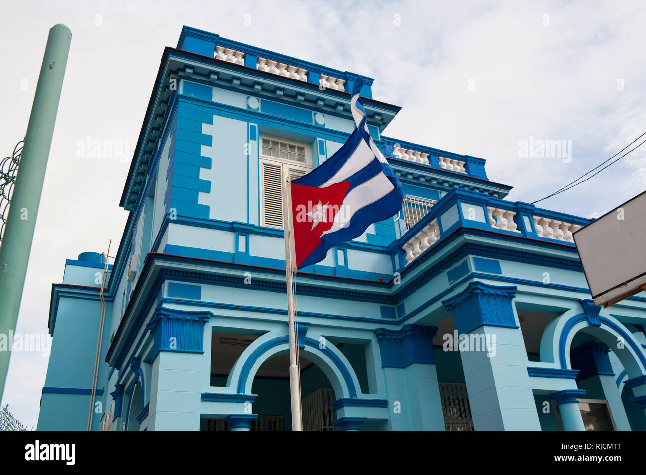 Coloured houses in Havana Cuba Stock Photo Alamy