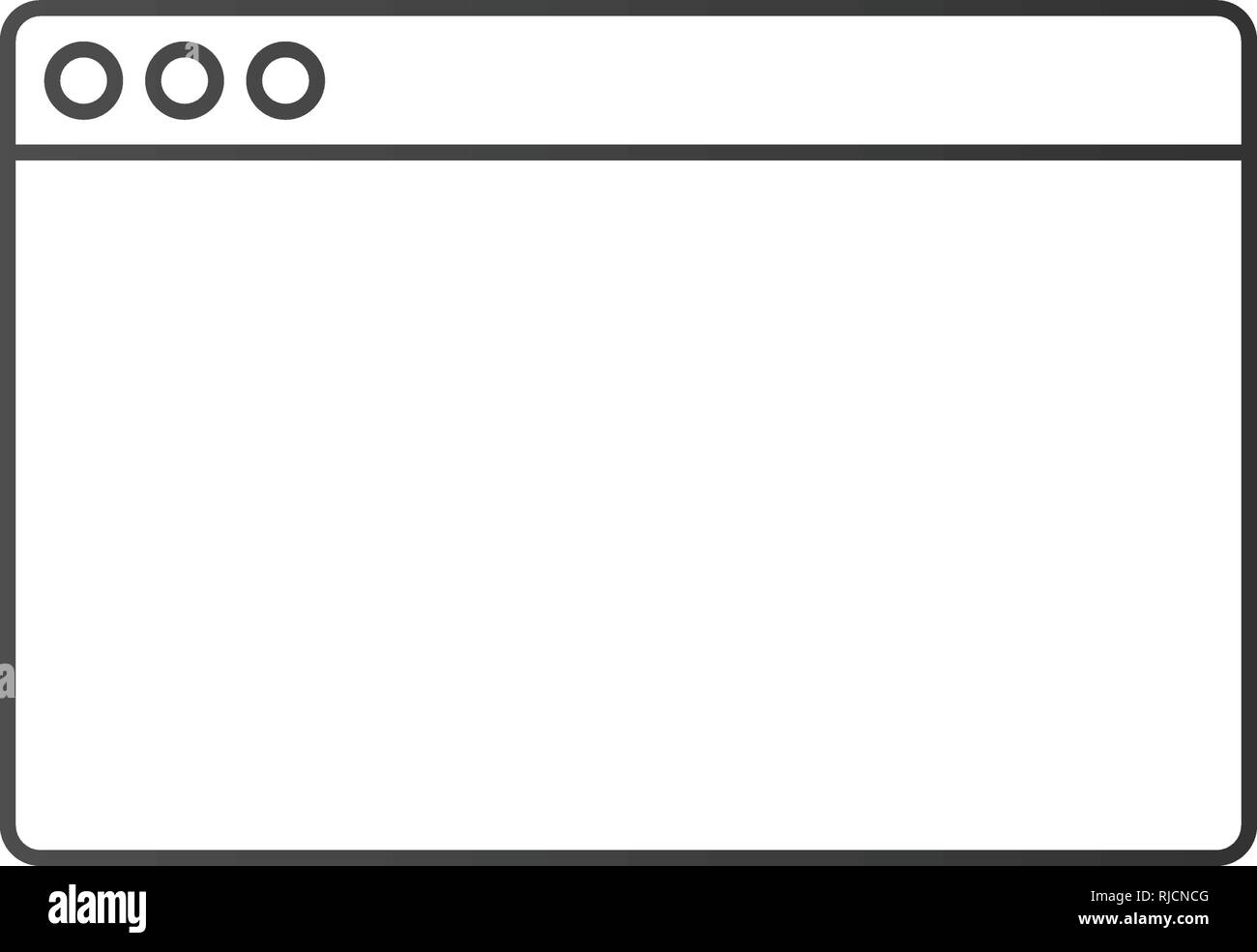 Window linear icon vector illustration isolated on white background ...