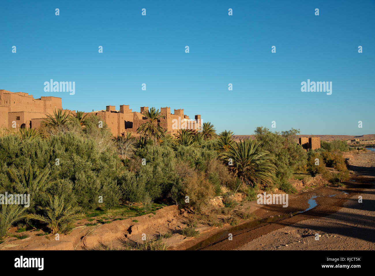 fortress or ksar Ait Benhaddou in High Atlas in Maroc Stock Photo