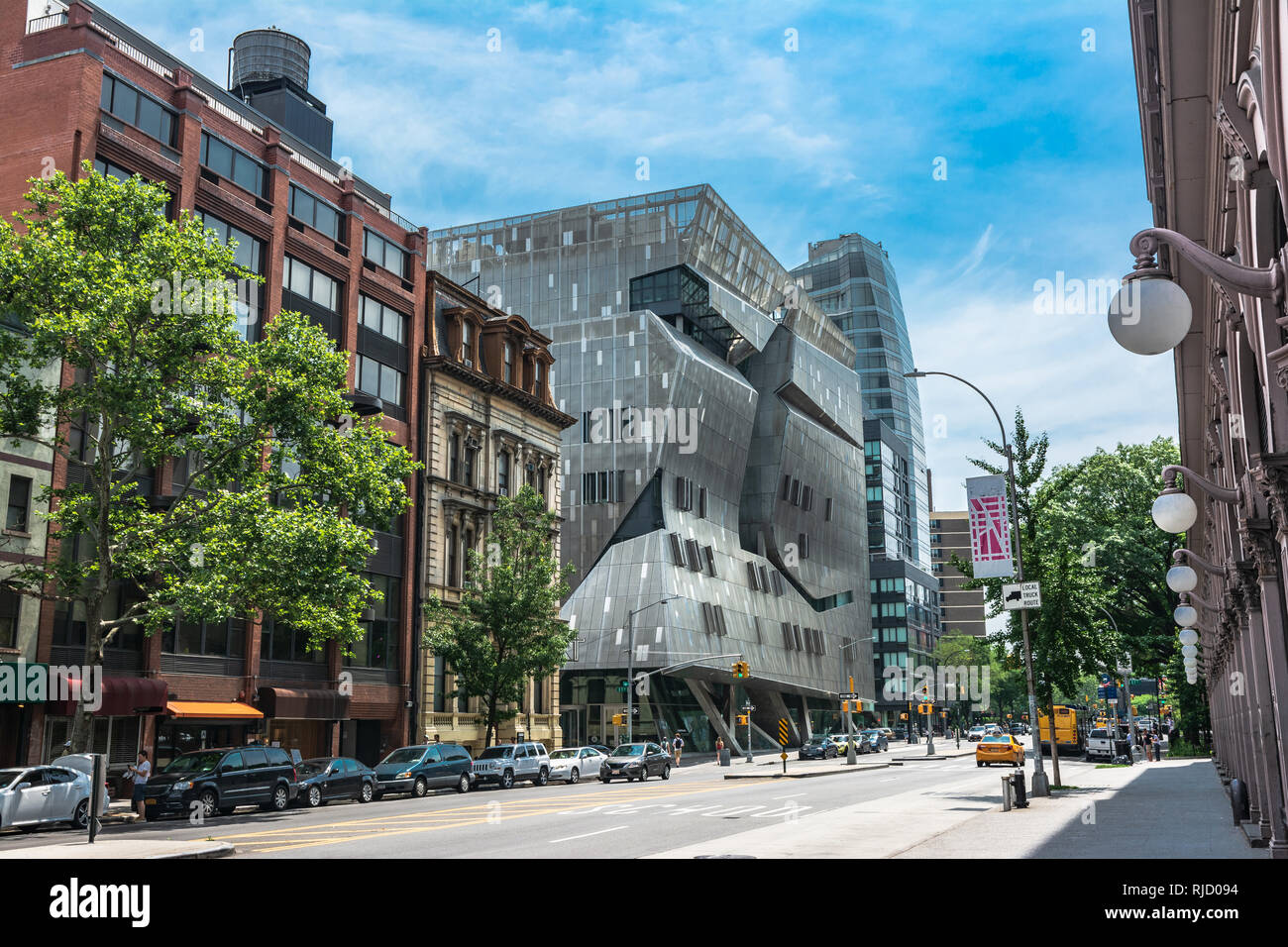 Manhattan,New York City,USA - July 1, 2018 : View of Copper Square in Noho Stock Photo