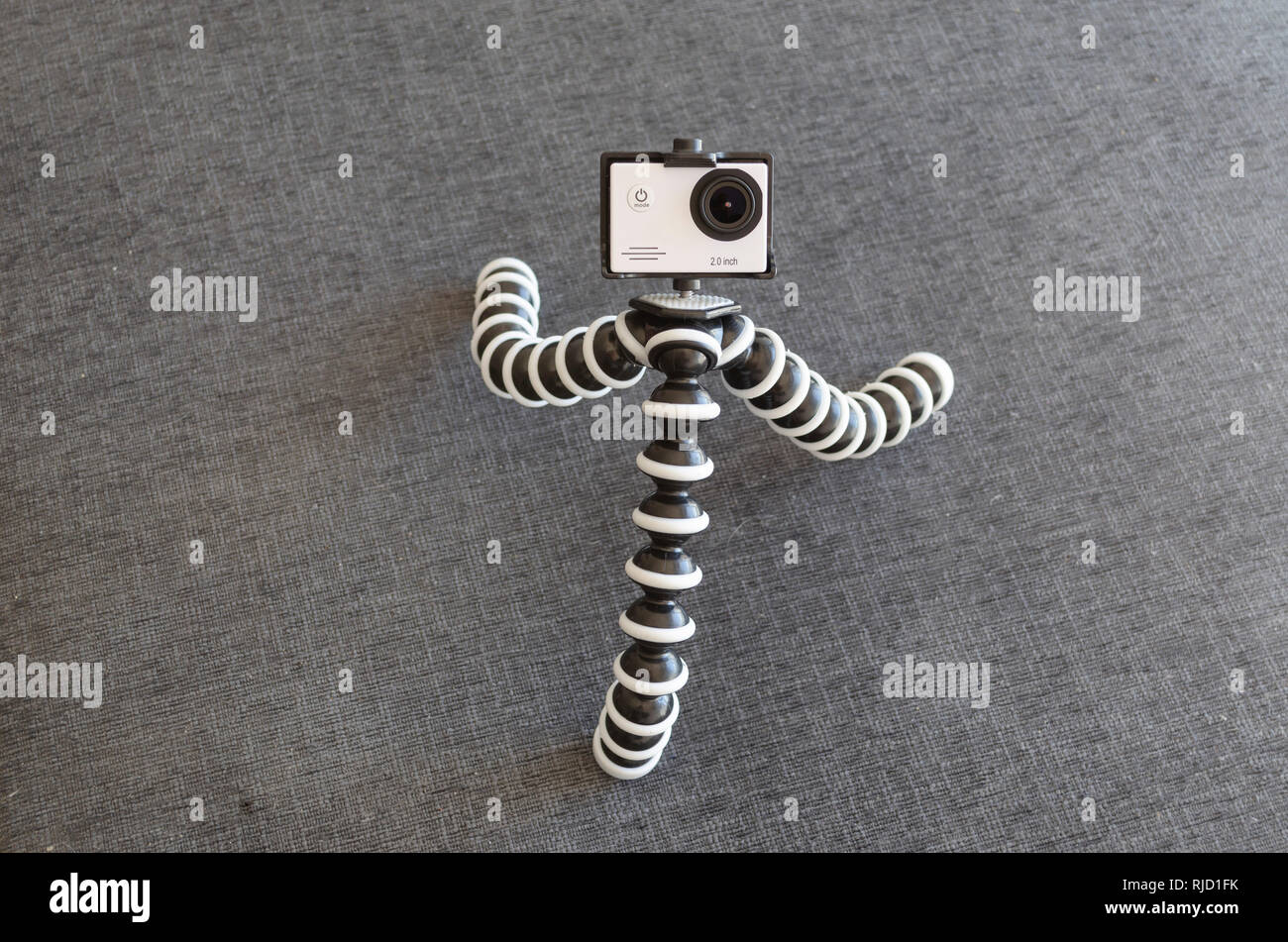 sports camera with gorilla tripod Stock Photo Alamy