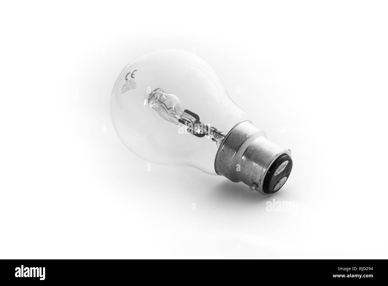 Light bulb isolated on white background Stock Photo - Alamy