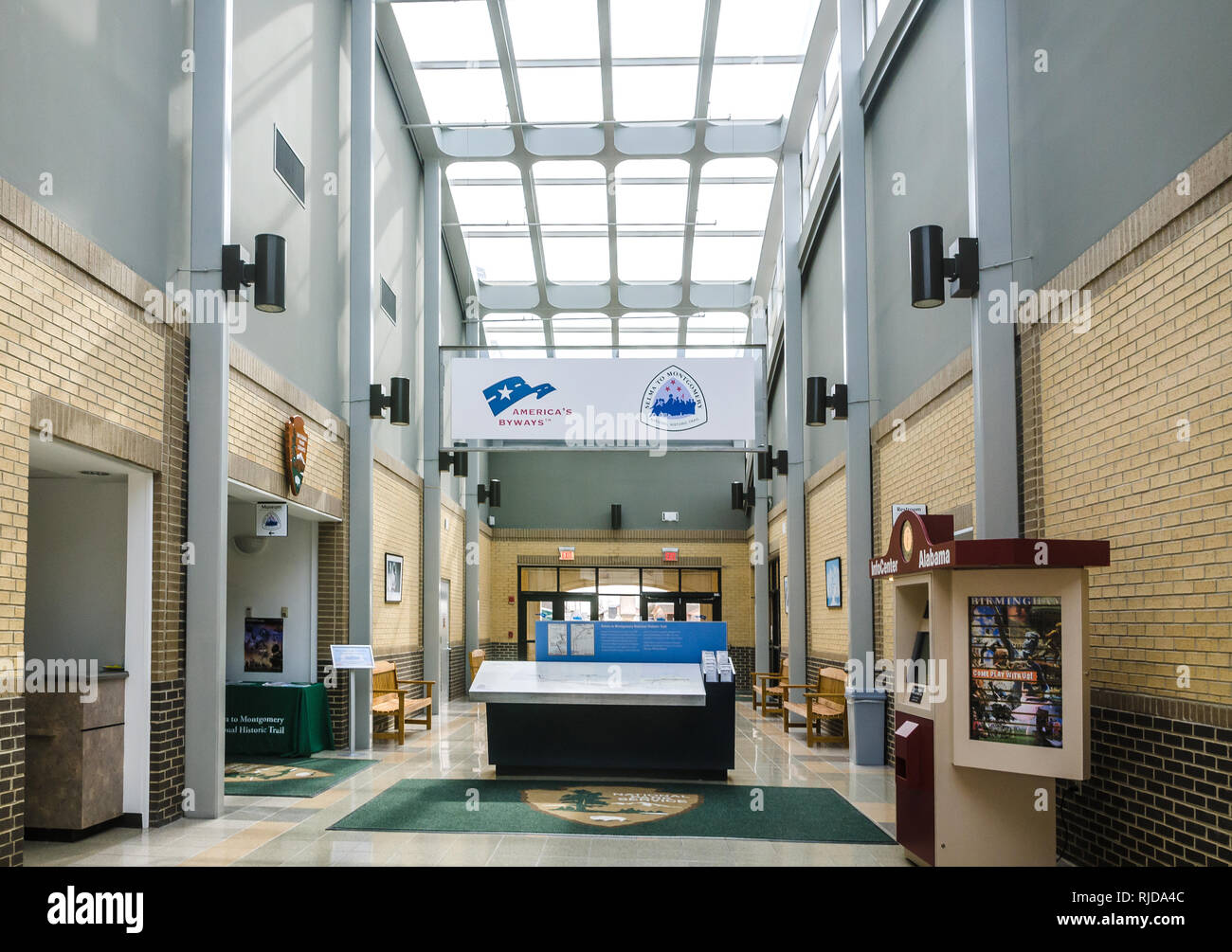 The rear entrance of Lowndes Interpretive Center, a civil rights museum