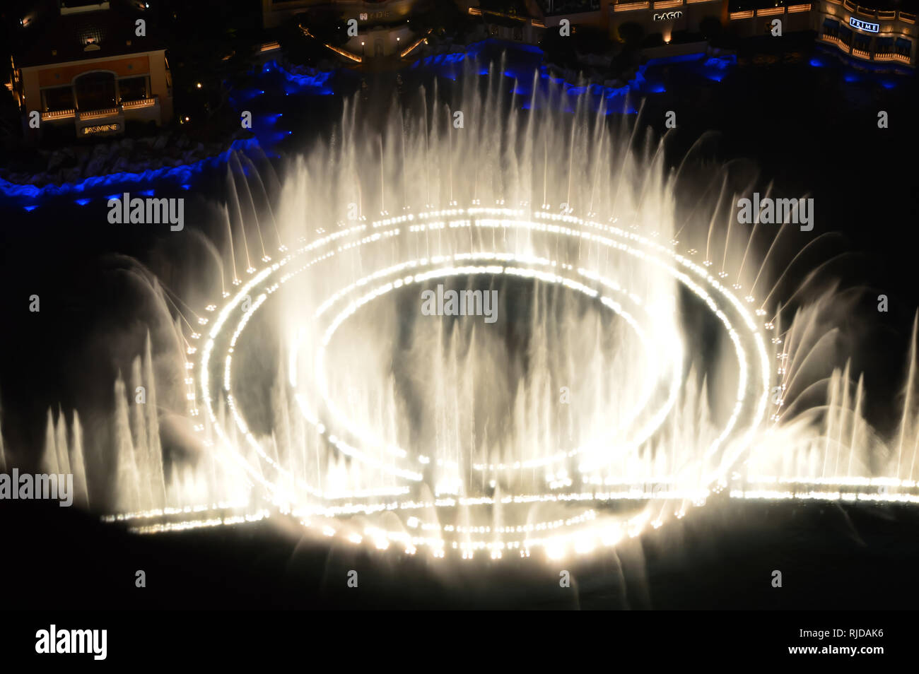 Las Vegas, Nevada, USA January 23, 2016 View of Bellagio Fountain
