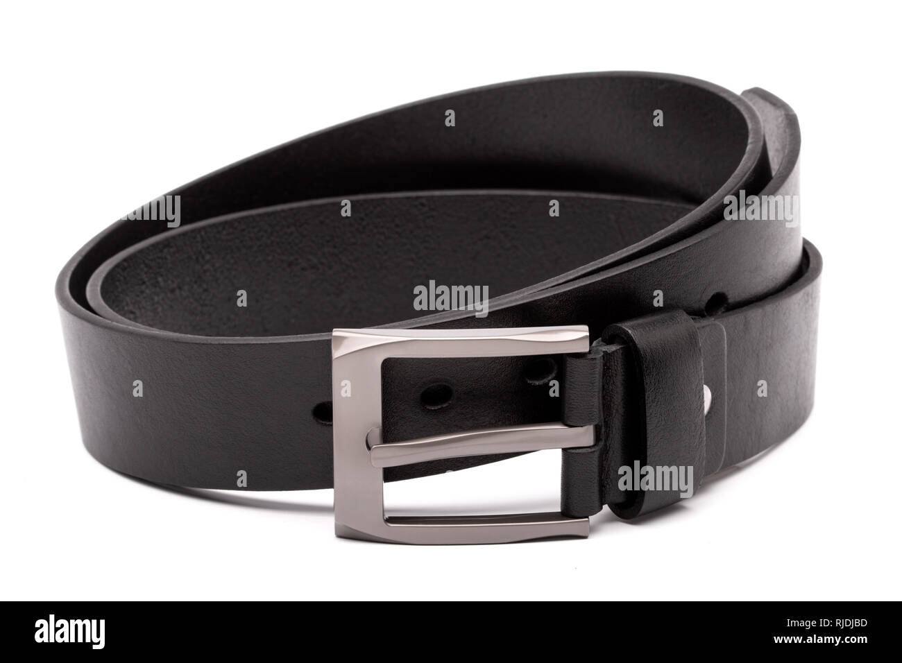 back-rolled-belt-isolated-on-white-stock-photo-alamy