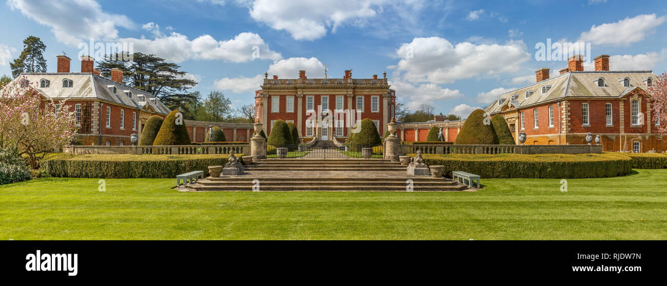 Historic Cottesbrooke Hall and Gardens, Northamptonshire United Kingdom Stock Photo