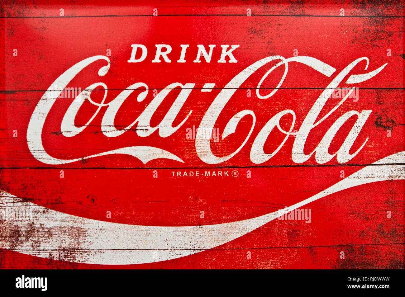 vintage Coca Cola logo Stock Photo - Alamy