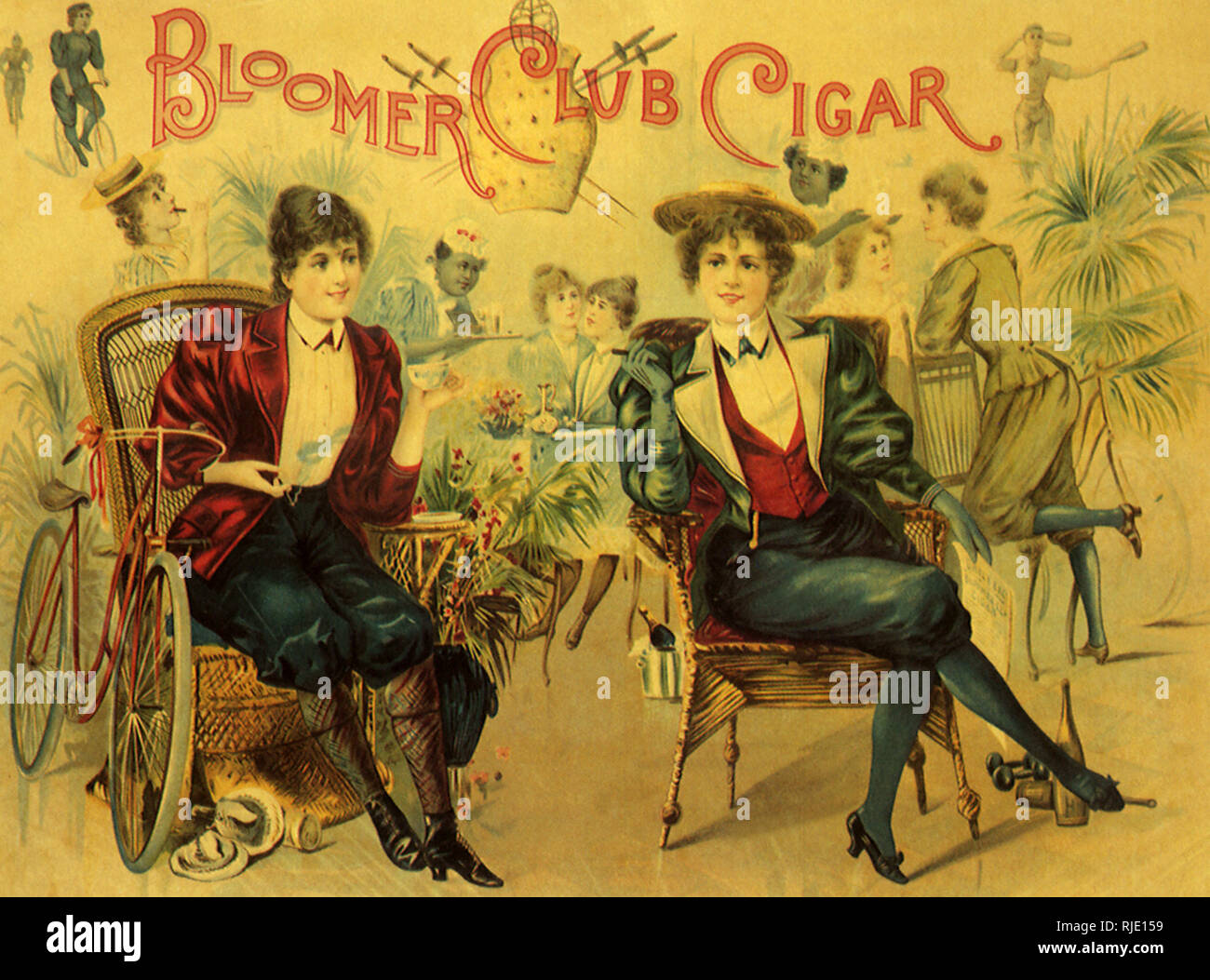 Ladies in Bloomers Stock Photo Alamy