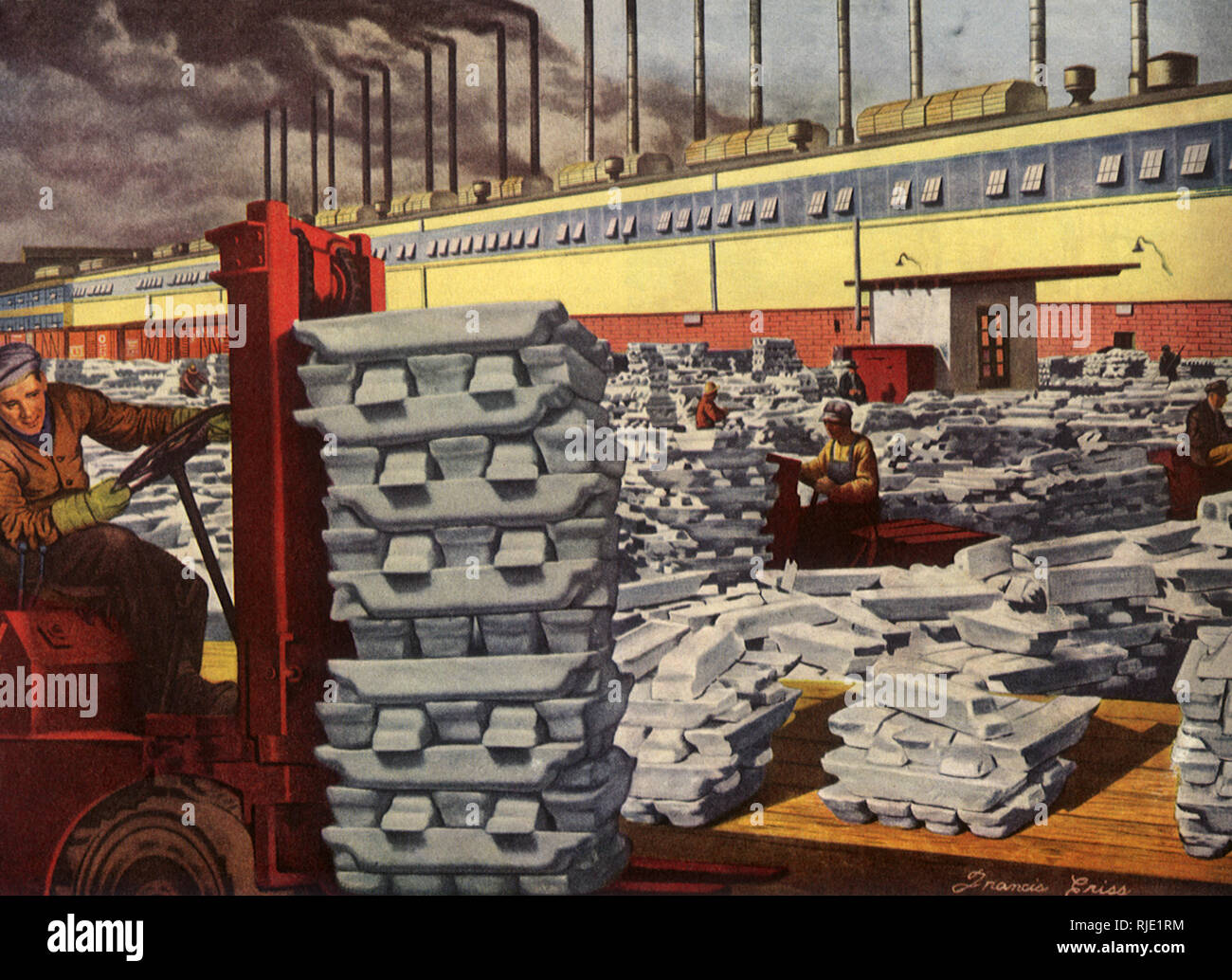 Aluminum Plant at Listerhill, Alabama Stock Photo Alamy