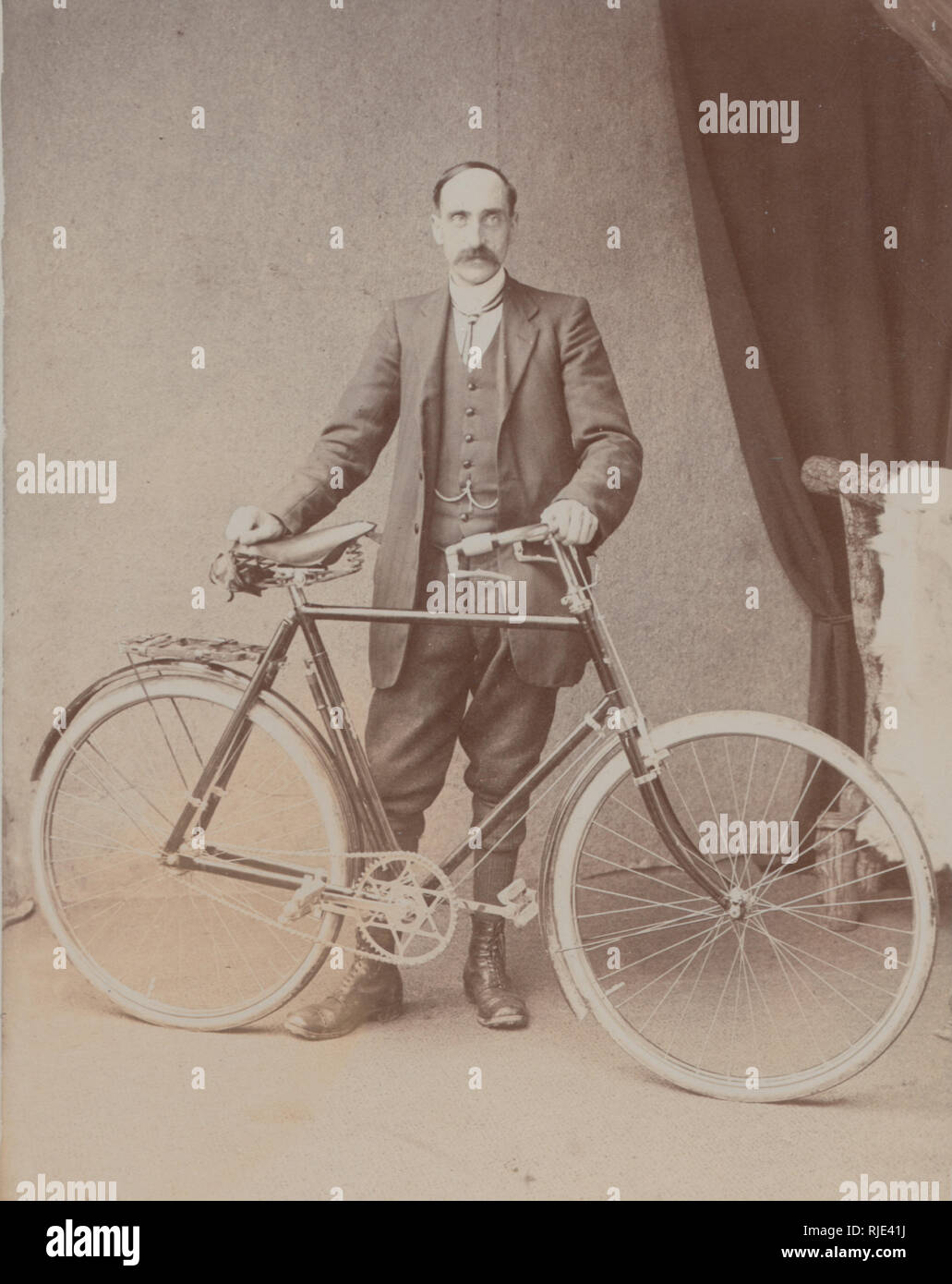 Edwardian Man Bicycle High Resolution Stock Photography and Images - Alamy