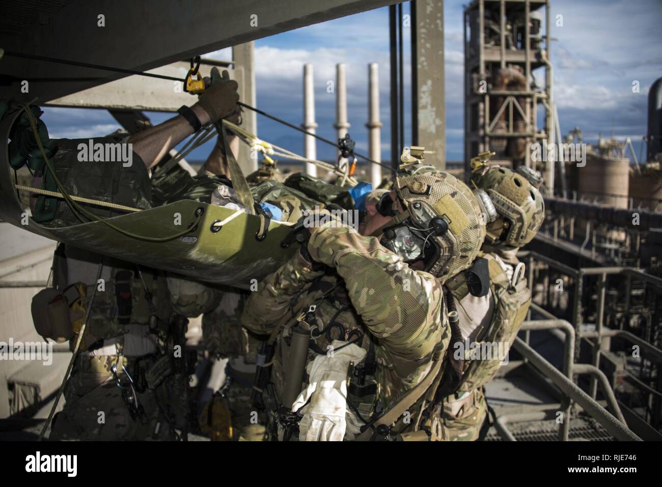 Usaf Rope Rescue U.S. Air Force pararescuemen from the 48th Rescue Squadron secure a ...