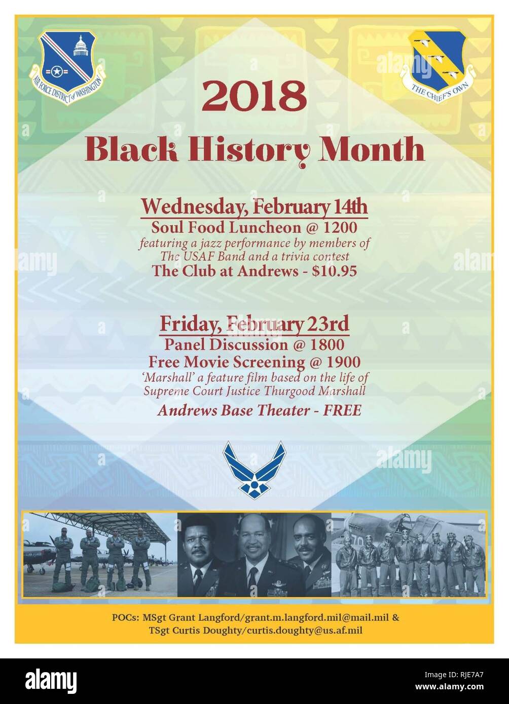 Joint Base Andrews’ Black History Month poster Stock Photo Alamy