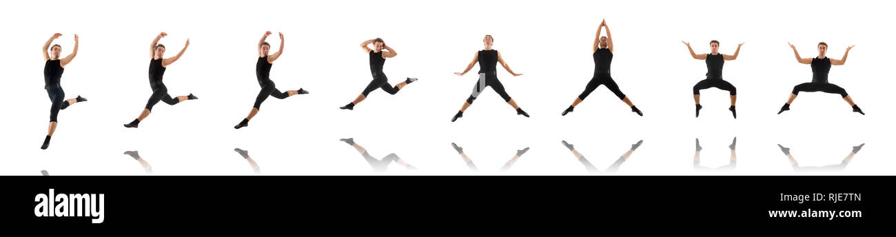Dancer isolated on the white background Stock Photo - Alamy