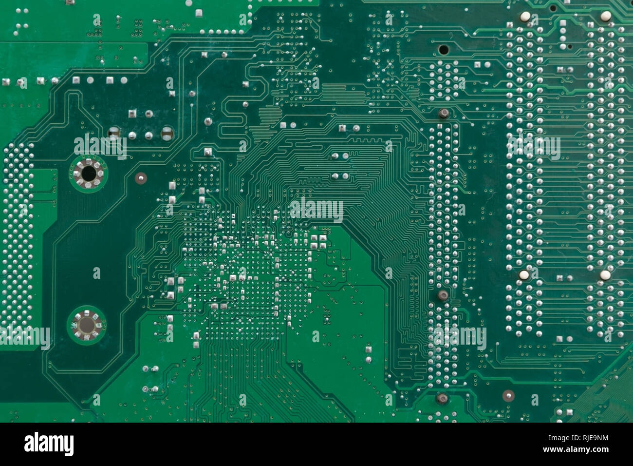 Full Frame Back View of Computer Motherboard Circuit Stock Photo Alamy