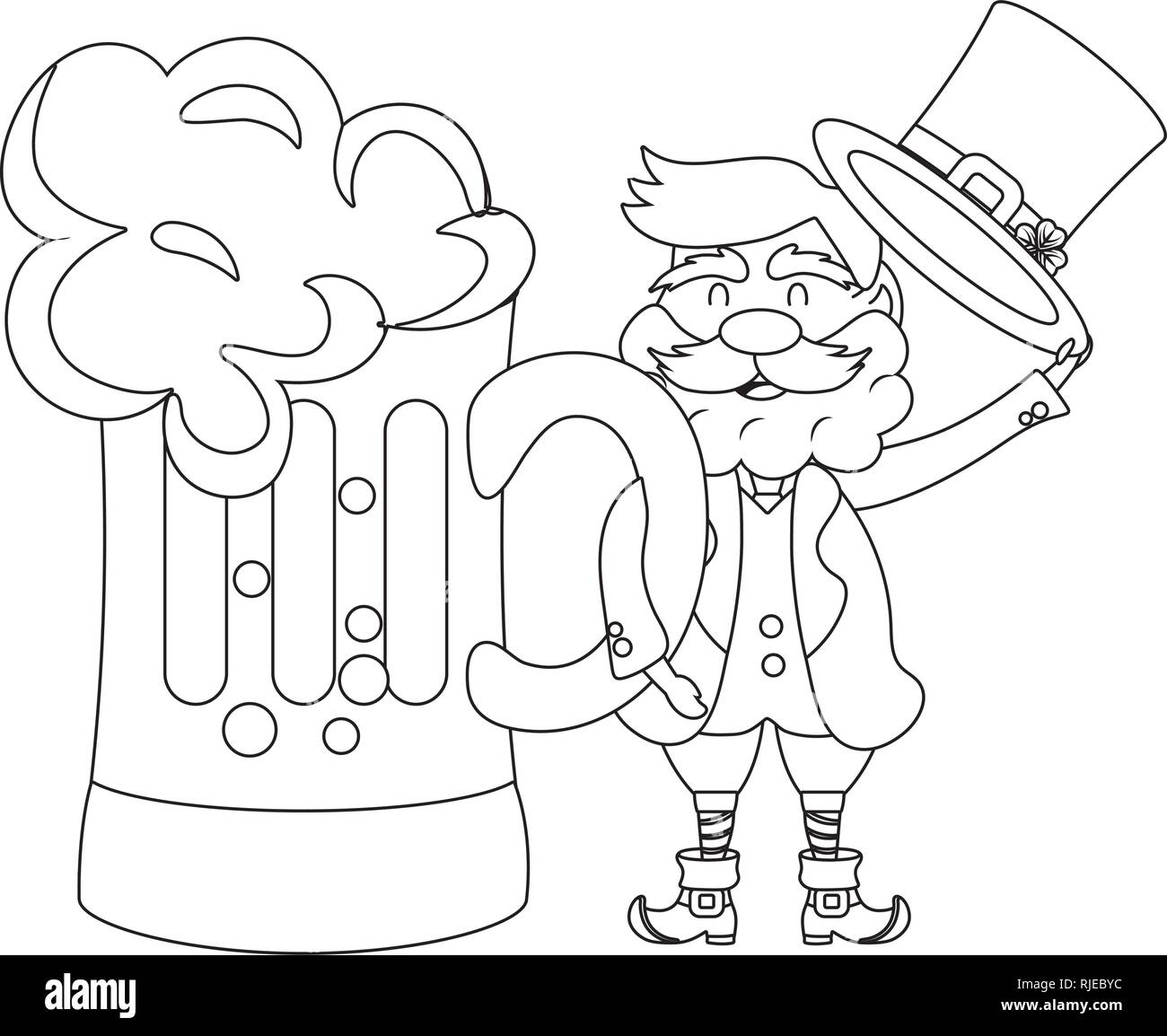 st patricks day leprechaun Stock Vector Image & Art - Alamy
