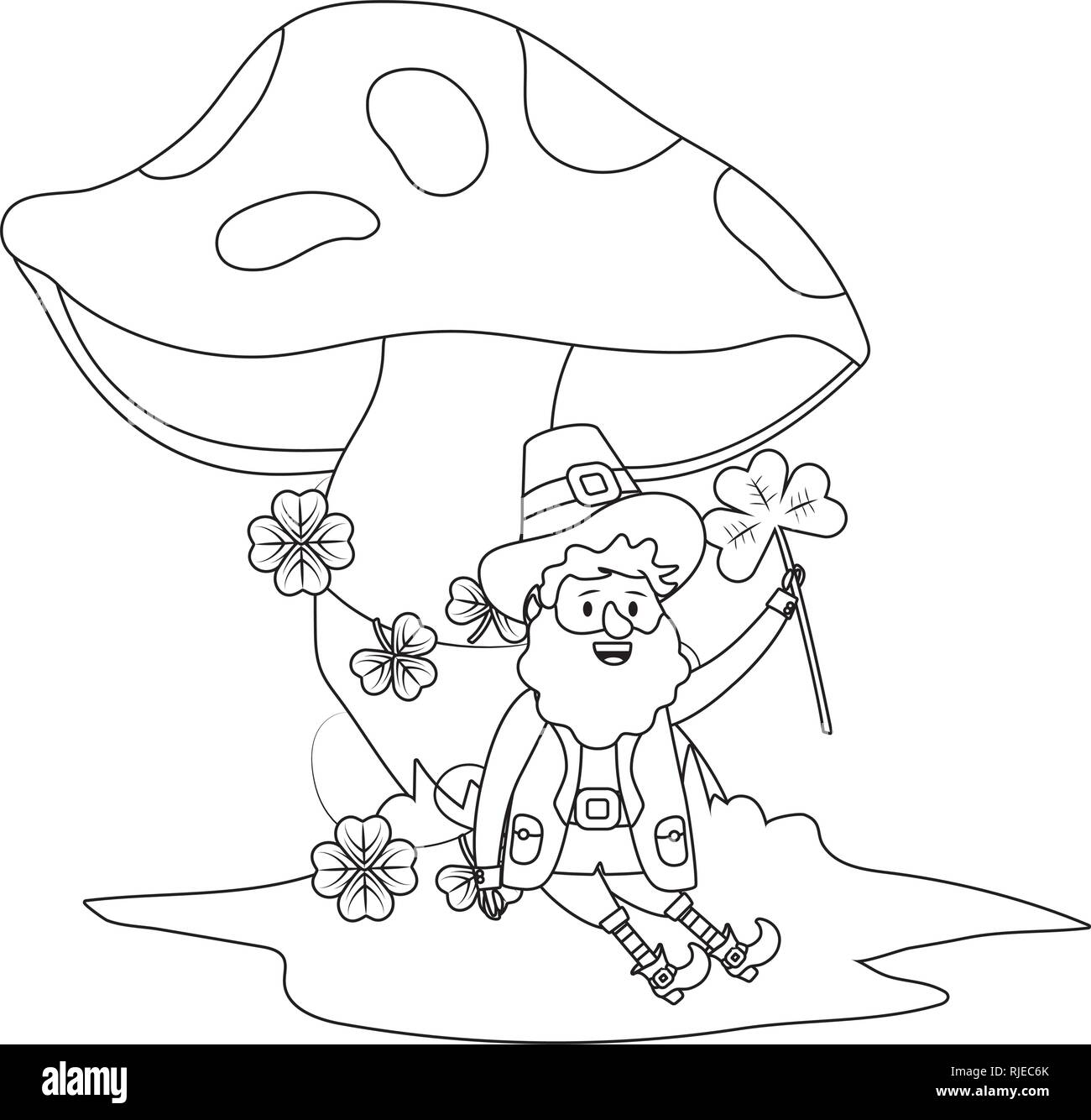 st patricks day leprechaun Stock Vector Image & Art - Alamy