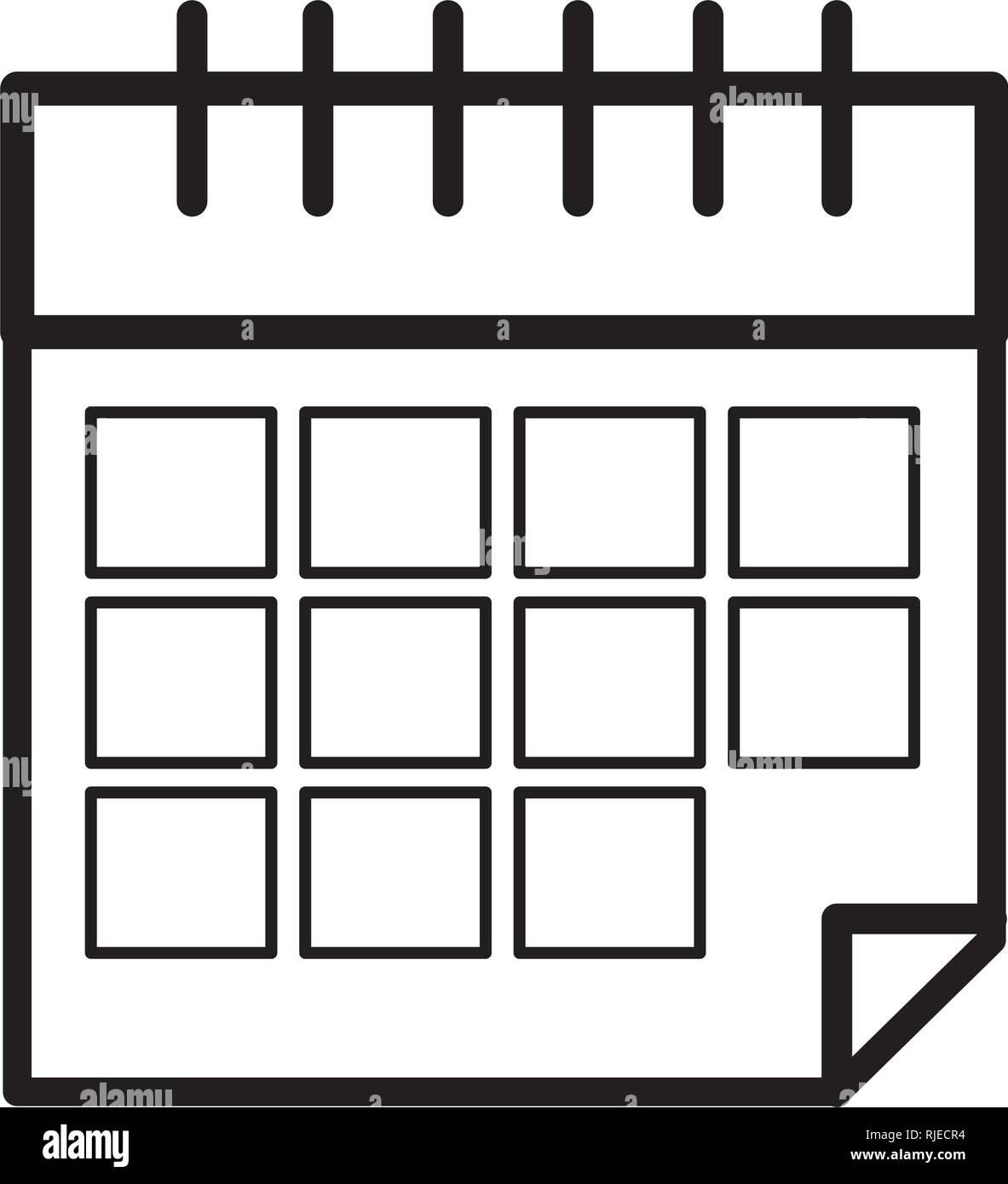 paper calendar cartoon Stock Vector Image & Art Alamy