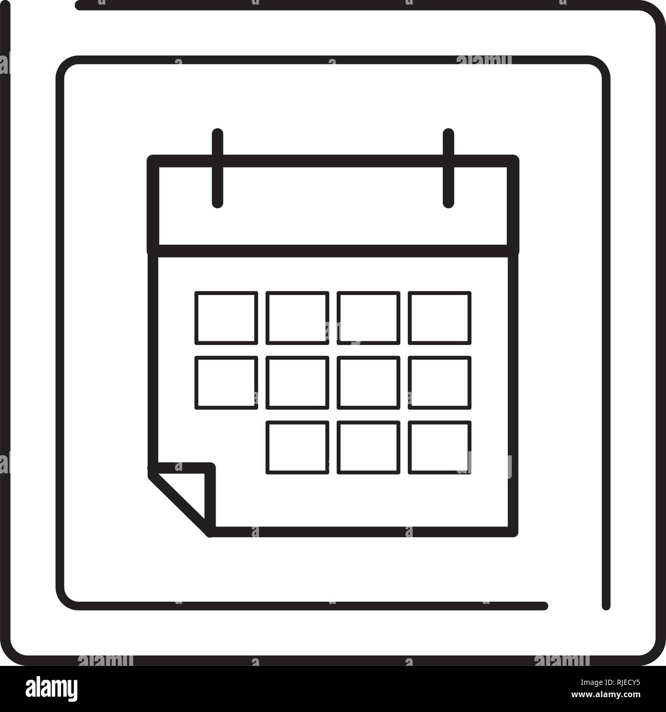 paper-calendar-cartoon-stock-vector-image-art-alamy