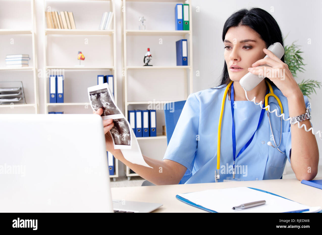 Female doctor gynecologist working in the clinic Stock Photo Alamy