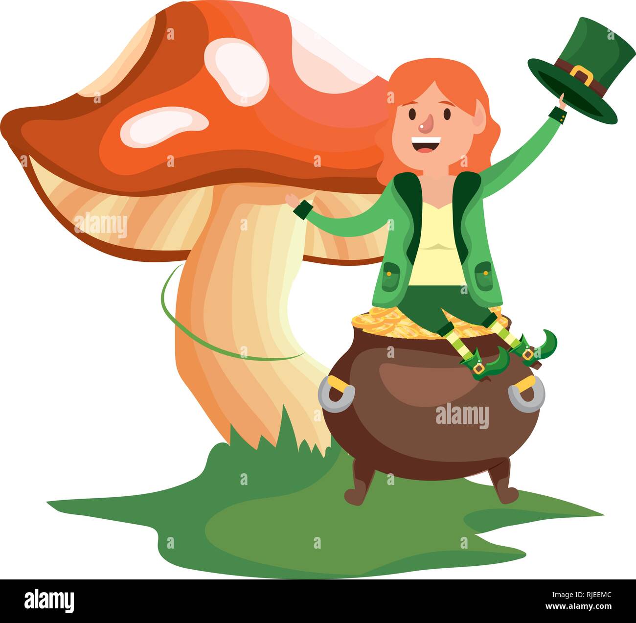 st patricks day elf Stock Vector Image & Art - Alamy