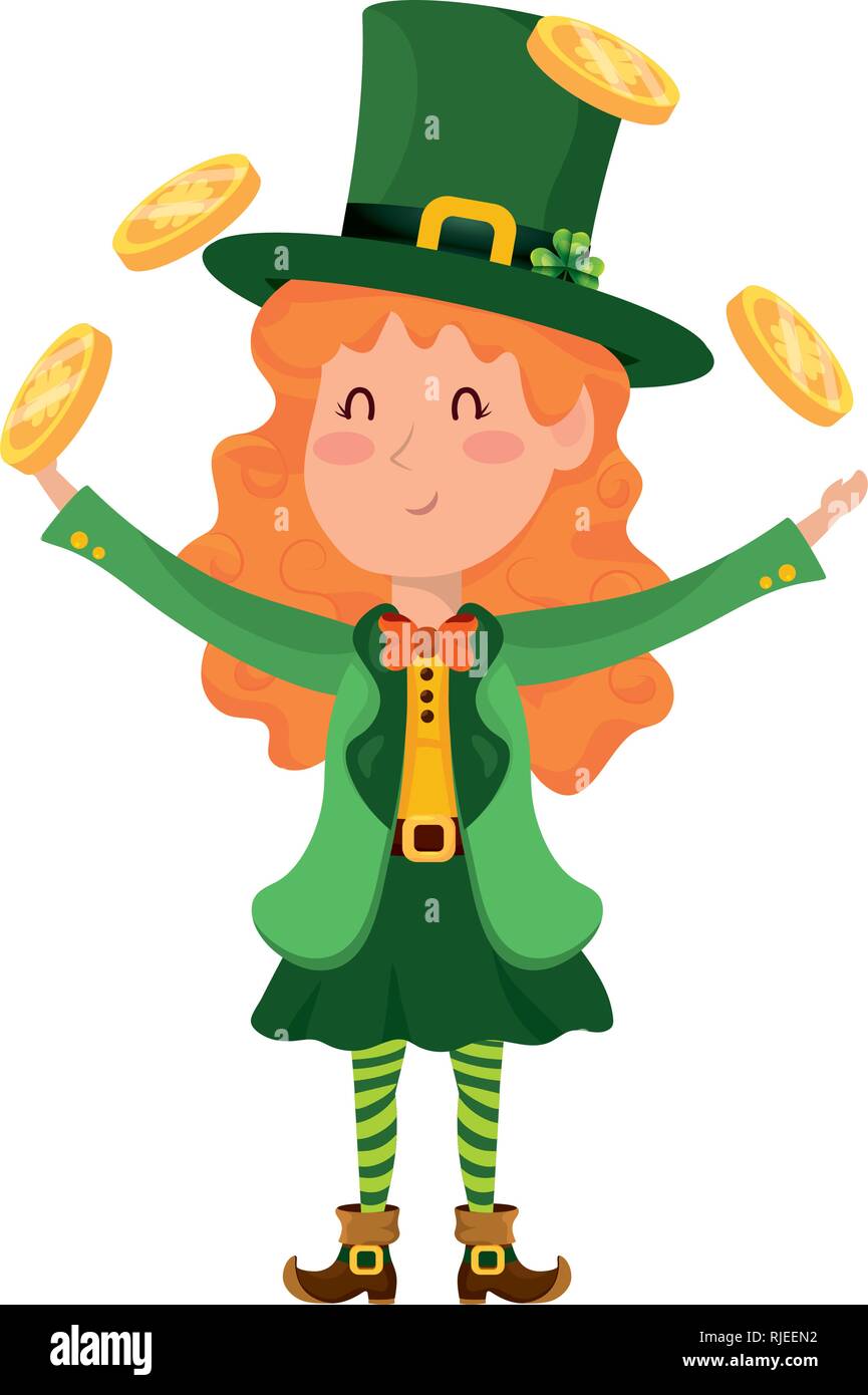 st patricks day elf Stock Vector Image & Art - Alamy