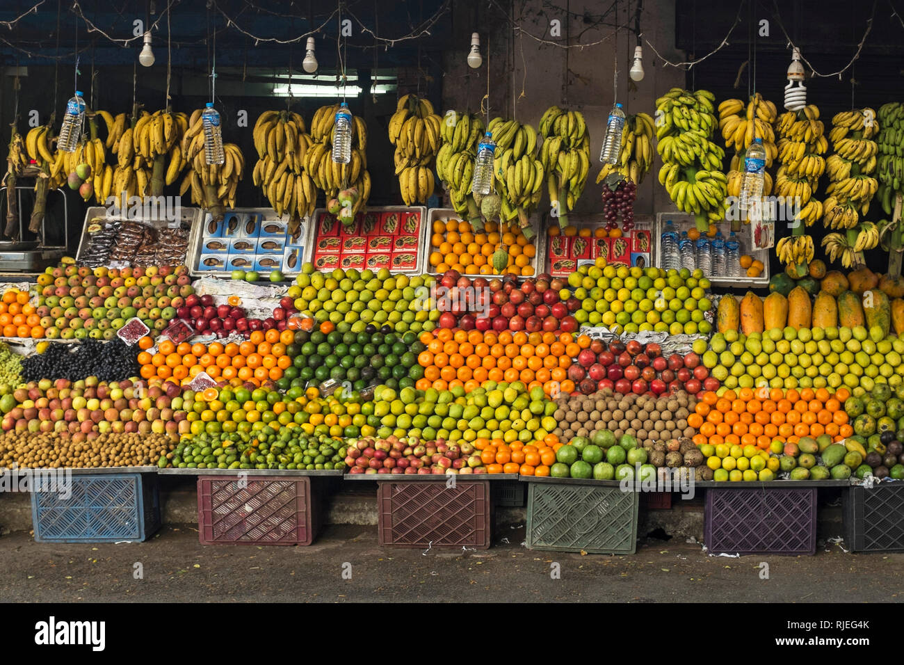 Fruit stall, Cochin, Kerala, India Stock Photo Alamy