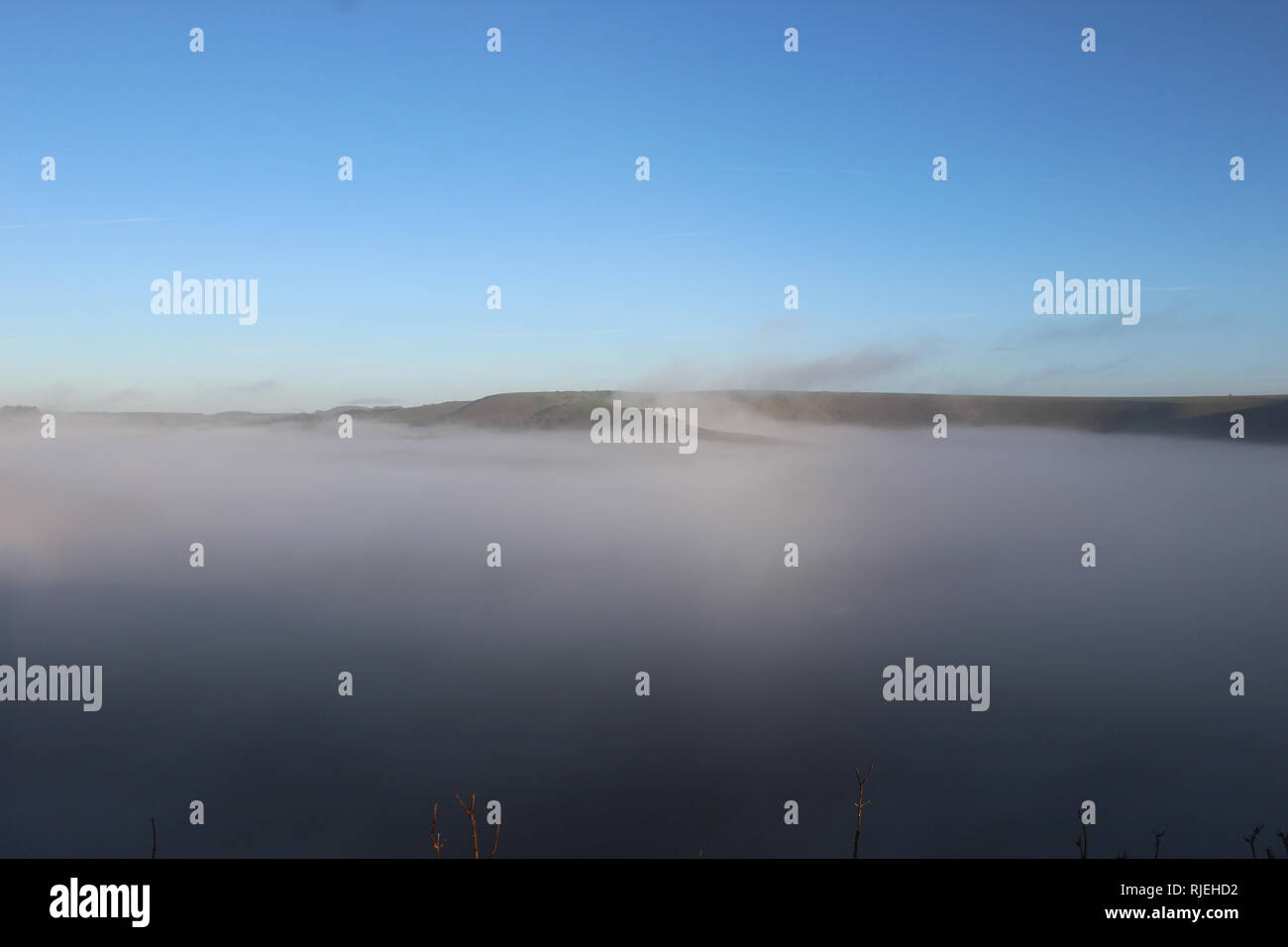 Misty View of Wiltshire Hills 2 Stock Photo - Alamy