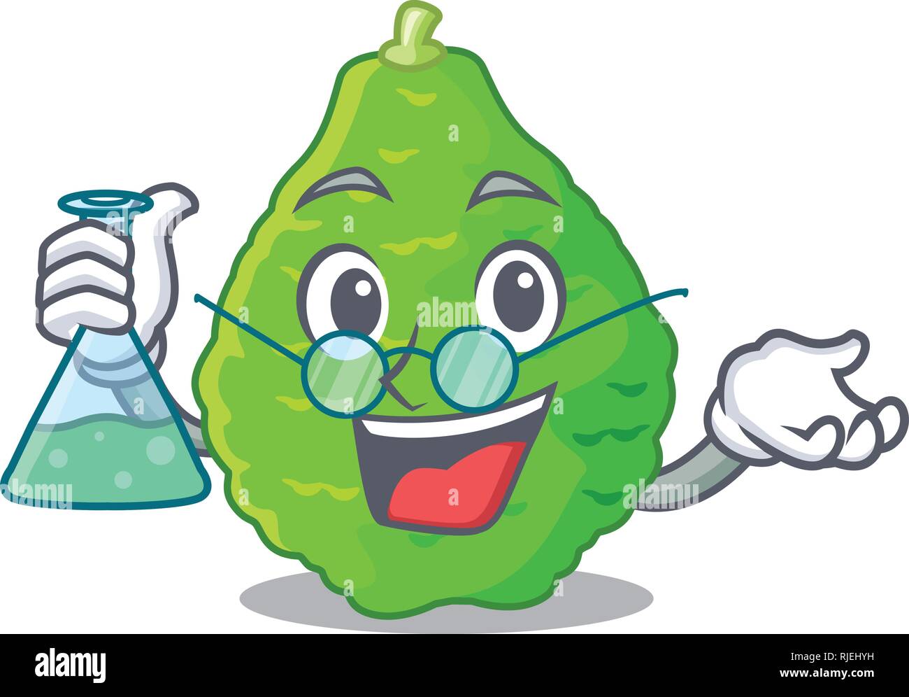 Professor kaffir lime slices on cartoon plate Stock Vector Image & Art ...