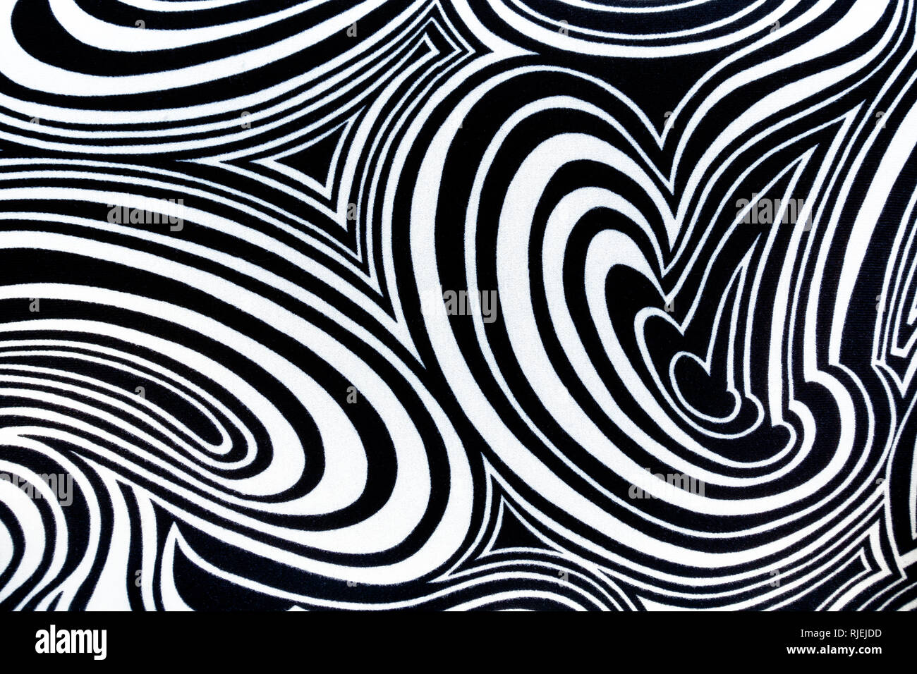 Abstract pattern in black and white Stock Photo