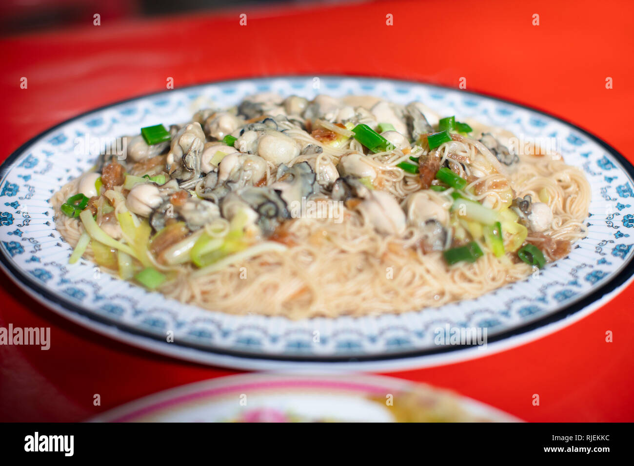 Oyster Vermicelli . taiwanese food Stock Photo