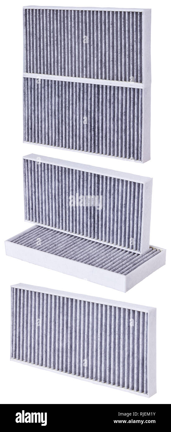 Car Carbon Filter isolated on white background. It is used in the air