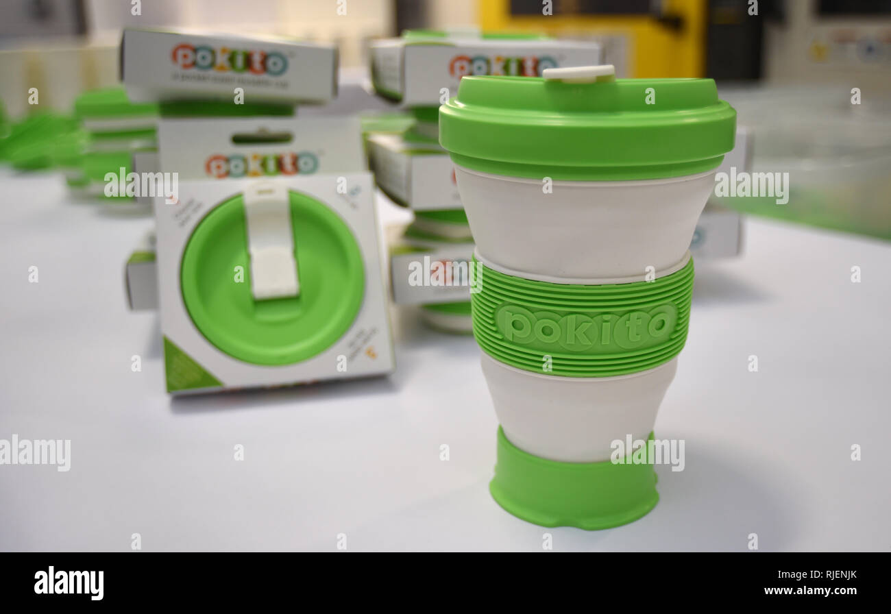 Omega Plastics in Hartlepool which has been producing Pokito collapsible  plastic coffee cups designed by inventor, Andrew Brooks. A product being  made by the North East's reigning company of the year could