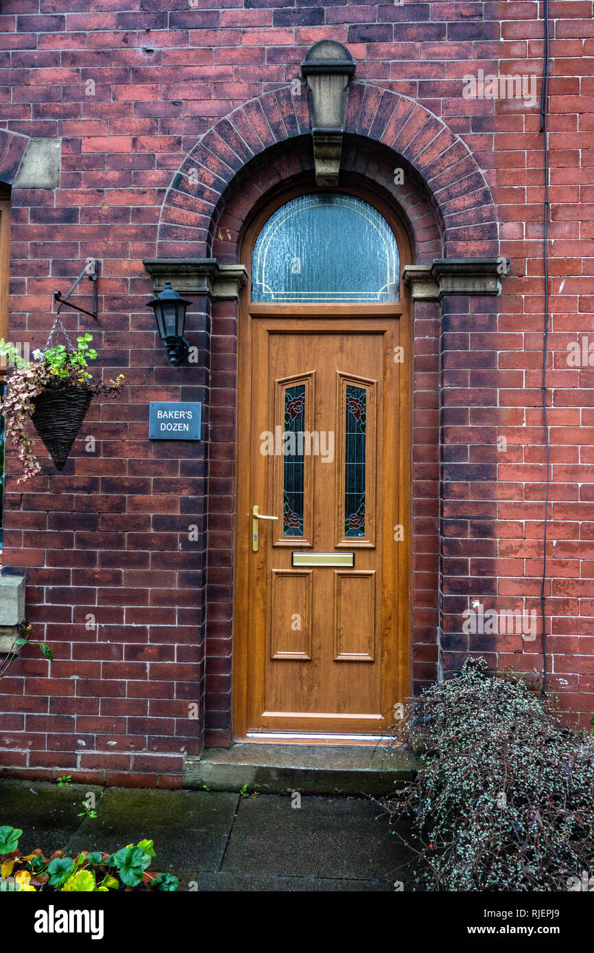 Terraced house Front Door in Feniscowles, Blackburn, Lancashire