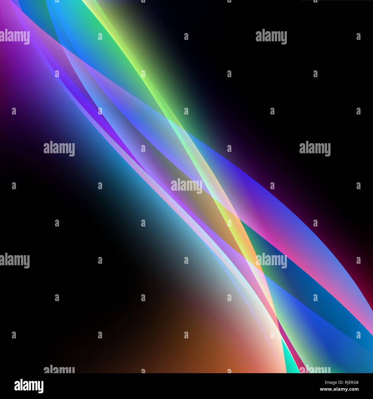 dinamyc flow, stylized waves, vector Stock Vector