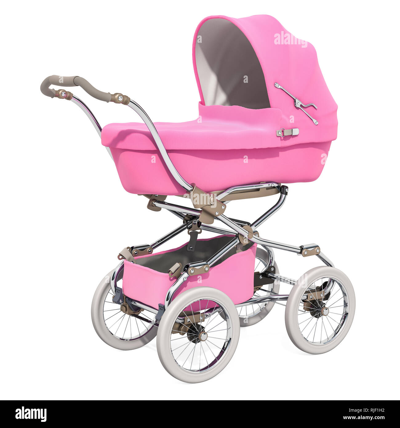 pink baby stroller