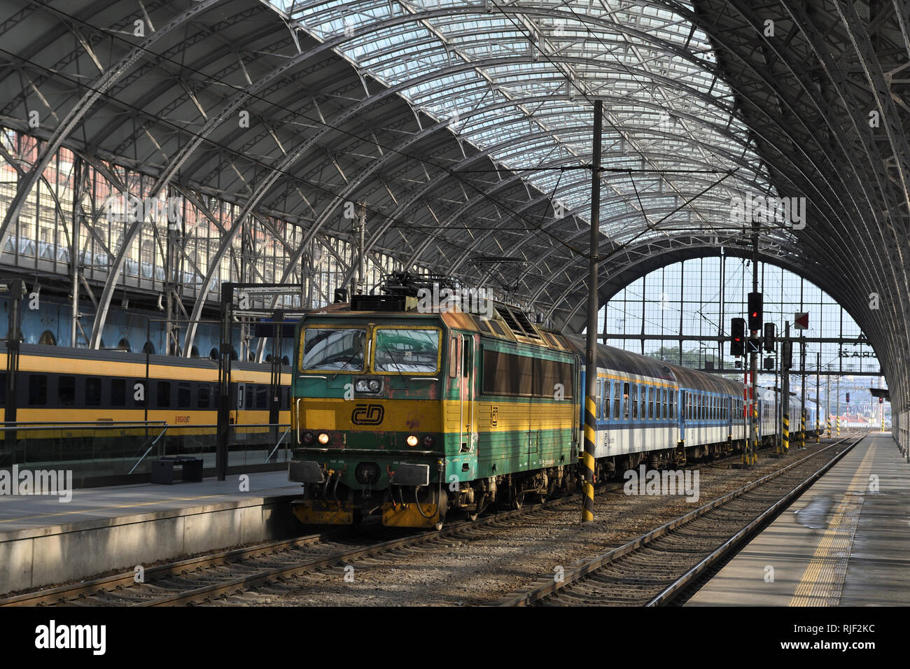 class 163 electric main;czech republic Stock Photo