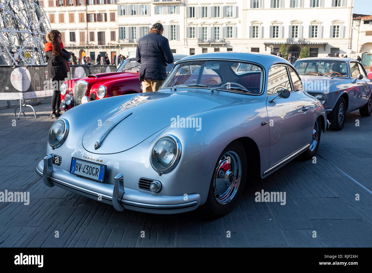 Porsche 1600 Super Classic Vintage Car Florence Classic Car rally Italy