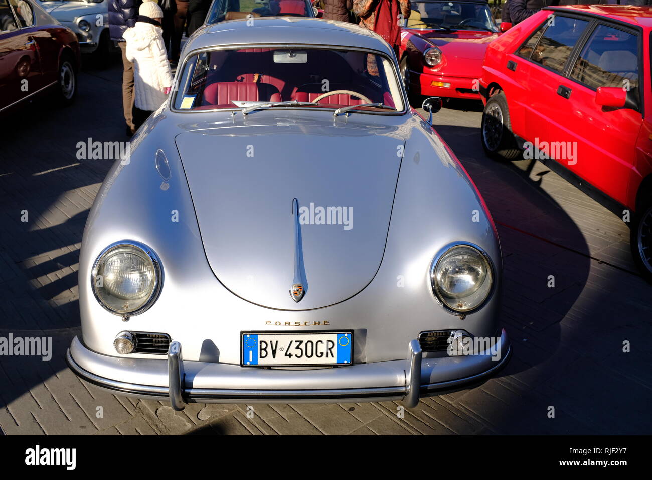 Porsche 1600 Super Classic Vintage Car Florence Classic Car rally Italy