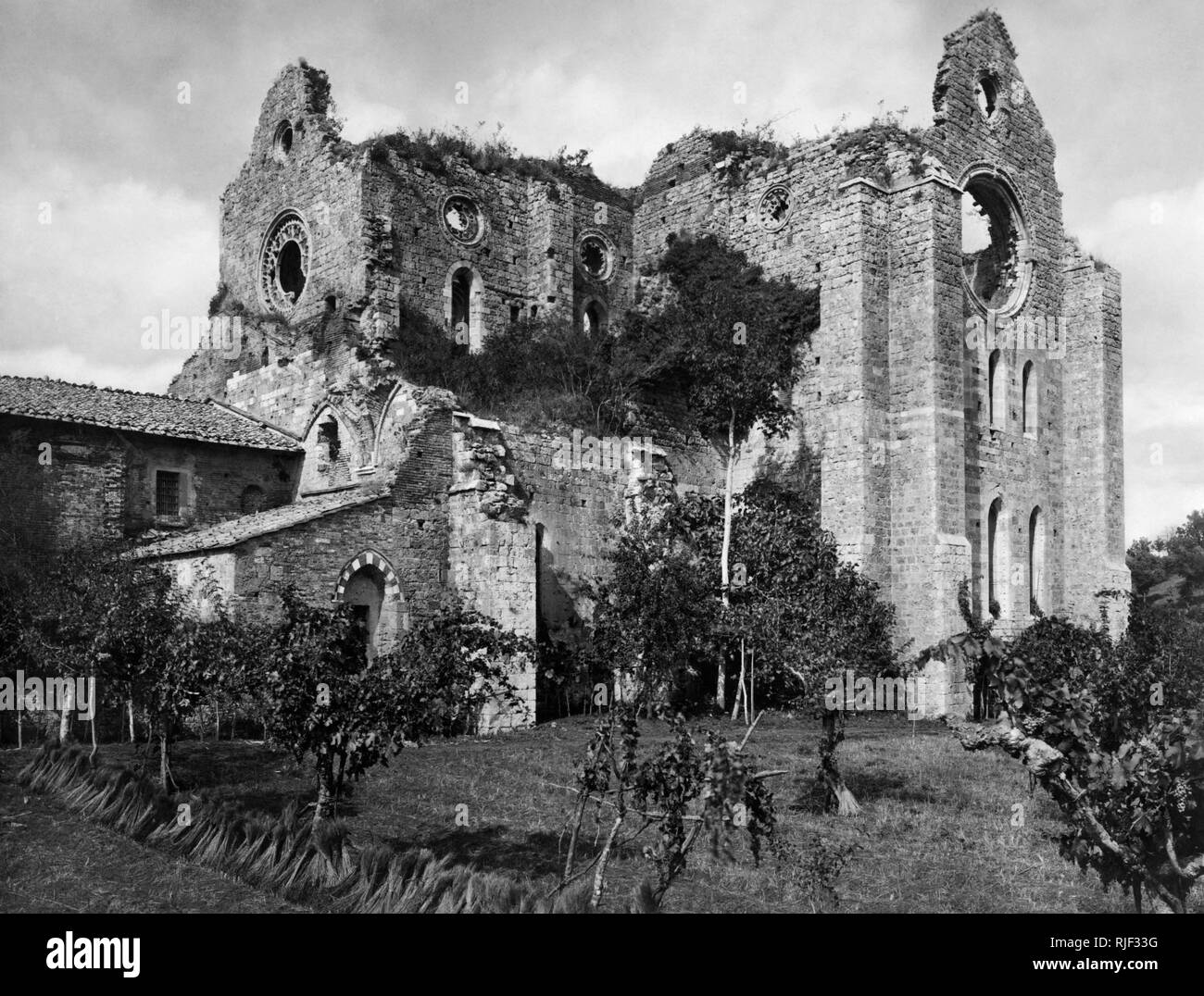 abbey of san galgano, Chiusdino, tuscany, italy 1910-20 Stock Photo