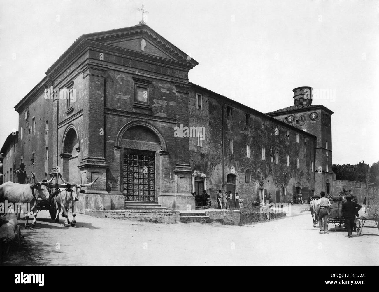 Palazzo dei diavoli, siena, tuscany, italy 1900-10 Stock Photo